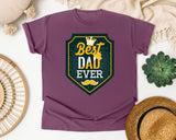 Best Dad Ever Black 2 graphic tee in Berry