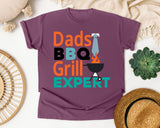 Dads BBQ Grill Expert graphic tee in Berry