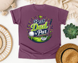 Best Dad By Par Grey 2 graphic tee in Berry