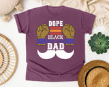 Dope Black Dad White graphic tee in Berry