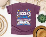 Success Is My School Project graphic tee in Berry