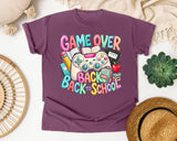 Game Over Back To School Pastel graphic tee in Berry