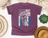 Best Dad Ever Patriot graphic tee in Berry