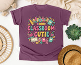 Classroom Cutie graphic tee in Berry