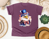 Eagle In Patriotic Hat graphic tee in Berry