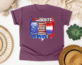 Red White And Boozy graphic tee in Berry