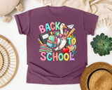 Back To School Goose Pastel graphic tee in Berry