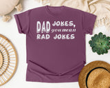 Dad Jokes You Mean Rad Jokes Classic graphic tee in Berry