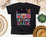 Hello Second Grade Graphic Tee graphic tee in Black