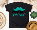 Cool Dad Vibes graphic tee in Black