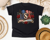 USA 250 Years Of Freedom graphic tee in Black