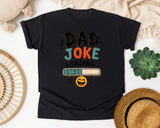 Dad Joke Loading Black graphic tee in Black