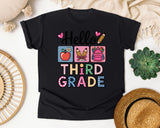 Hello Third Grade Graphic Tee graphic tee in Black