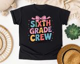 Sixth Grade Crew graphic tee in Black