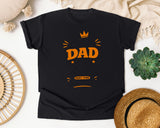 Best Dad Ever Full Time Hero Part Time Sleeper Grey graphic tee in Black