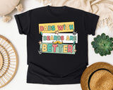 Dads With Beards Are Better White 2 graphic tee in Black