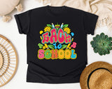 Back To School Bright graphic tee in Black