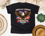 250 Years Of Freedom American Pride graphic tee in Black