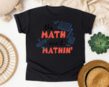 The Math Ain't Mathin graphic tee in Black