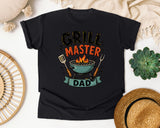 Grill Master Dad Brown graphic tee in Black
