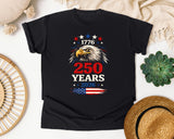 250 Years 2026 Red graphic tee in Black