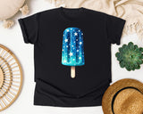 Blue Star Popsicle graphic tee in Black