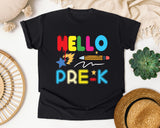Hello Pre-K Pencil graphic tee in Black