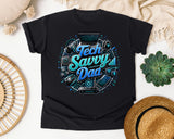 Tech Savvy Dad graphic tee in Black