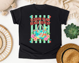 Lesson Plan Beach Repeat graphic tee in Black
