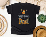 Well Done Dad Grey graphic tee in Black