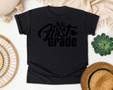 Hello First Grade graphic tee in Black