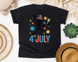 4th July Grey 2 graphic tee in Black