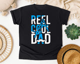 Reel Cool Dad White 4 graphic tee in Black