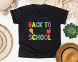 Welcome Back To High School Bright Graphic Tee graphic tee in Black