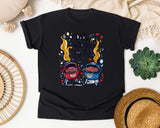 Dads Who Grill Together Stay Rare Together Grey 2 graphic tee in Black
