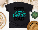 Reel Great Dad graphic tee in Black
