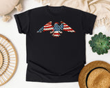 American Flag Eagle graphic tee in Black