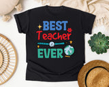 Best Teacher Ever Watch graphic tee in Black