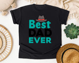 Best Dad Ever Grey 5 graphic tee in Black