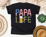Papa Life Grey graphic tee in Black