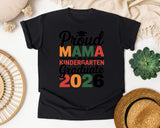 Proud Mama Of A Kindergarten Graduate 2026 Graphic Tee graphic tee in Black