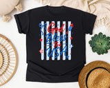 God Bless The USA White graphic tee in Black