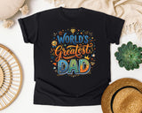 World's Greatest Dad Grey 3 graphic tee in Black