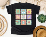 Teacher Icon Squares graphic tee in Black