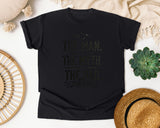 The Man The Myth The Dad Grey graphic tee in Black