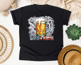 Dad Life Grey 2 graphic tee in Black