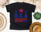 USA Independence Day graphic tee in Black