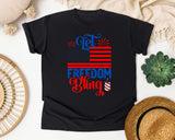 Let Freedom Bling Red graphic tee in Black