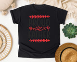Proud Father Black 2 graphic tee in Black