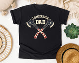 Lumberjack Dad graphic tee in Black
